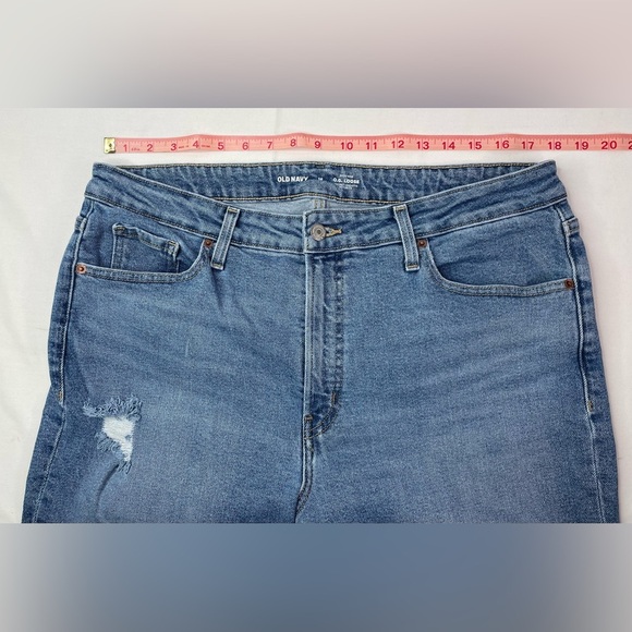 Old Navy High-Rise OG Loose Distressed Jeans Size 16 - Picture 5 of 7